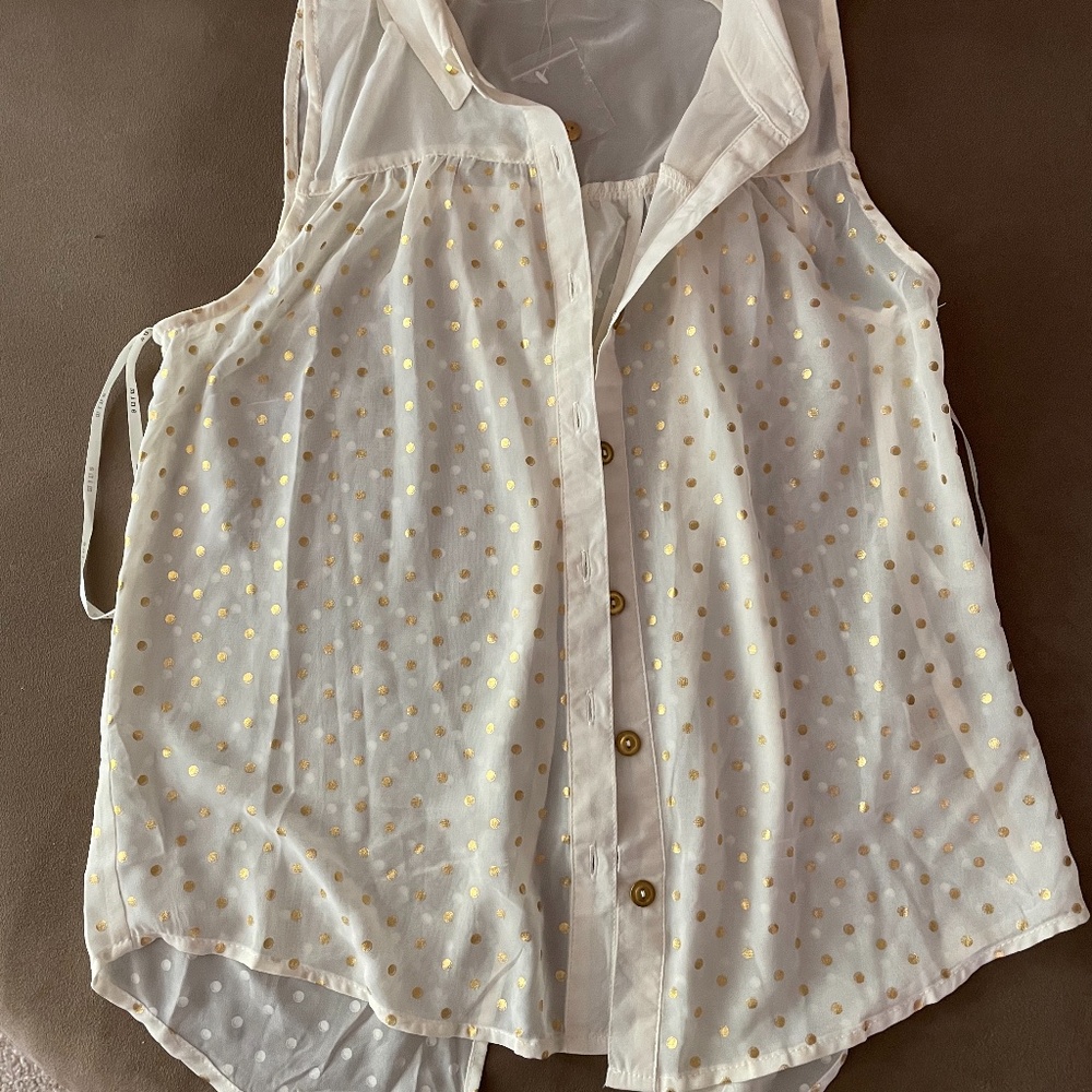NWT mine sheer top